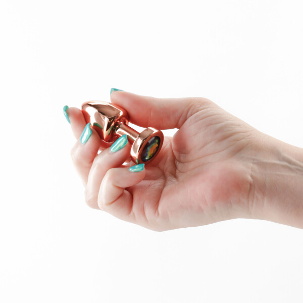 rear assets petite rose gold/rainbow