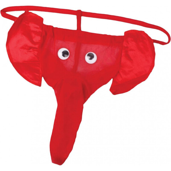elephant thong red one size