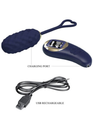 vivian remote control vibrating egg blue