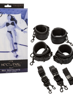 nocturnal collection bed restraints black nocturnal collection bed restraints black