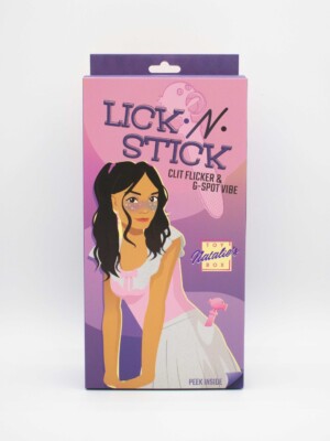 lick n' stick clit flicker and g spot vibrator pink