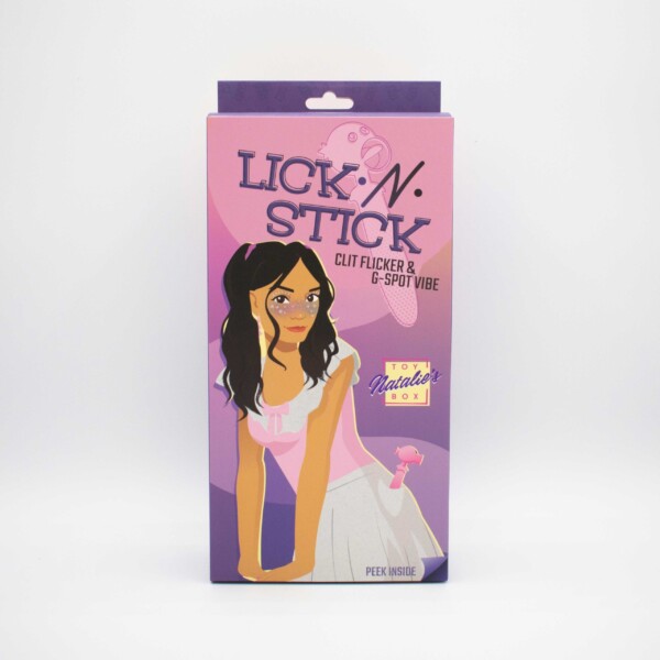 lick n' stick clit flicker and g spot vibrator pink