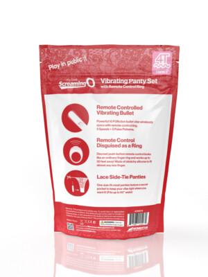 screaming o 4t vibrating panty set with remote control ring red