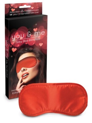 you & me silky red blindfold you & me silky red blindfold