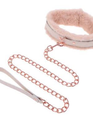 peaches n creame fur collar and leash pink peaches n creame fur collar and leash pink
