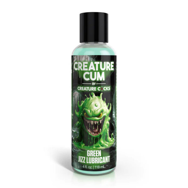 creature cum green water based lubricant 4oz