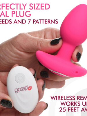 gossip pop rocker 10x vibrating silicone plug magenta gossip pop rocker 10x vibrating silicone plug magenta