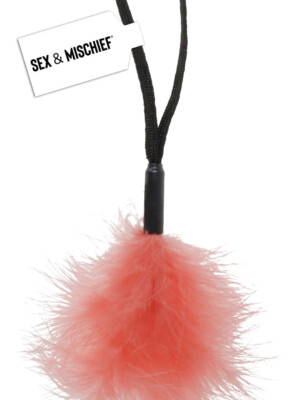 peach wrist feather tickler peach wrist feather tickler