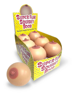 super fun squishy boobs display 12 ct. super fun squishy boobs display 12 ct.
