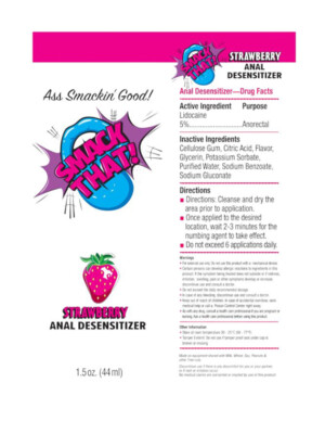 smack that anal desensitizer strawberry 1.5oz smack that anal desensitizer strawberry 1.5oz