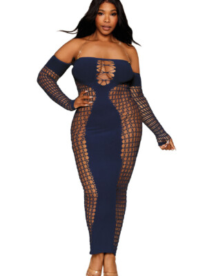 bodystocking gown queen size denim