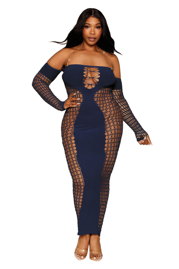 bodystocking gown queen size denim