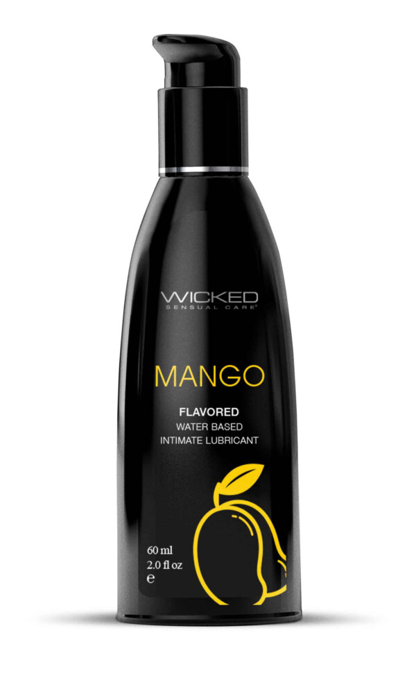 aqua mango flavored water based intimate lubricant 2 fl. oz. aqua mango flavored water based intimate lubricant 2 fl. oz.
