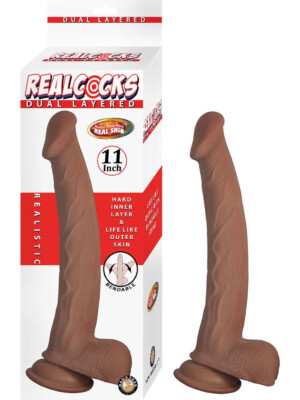 realcocks dual layered 11" brown