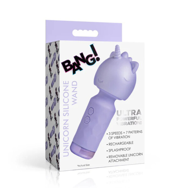 unicorn silicone wand lavender