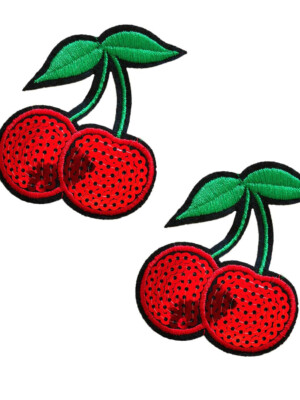 cherry licious sequin nifty nipztix nipple cover pasties