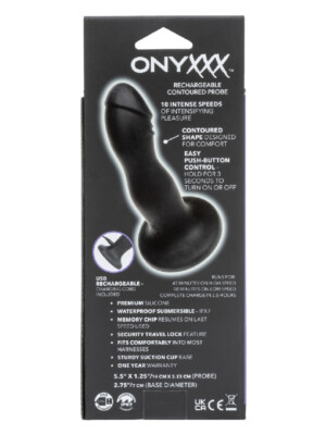 onyxxx rechargeable contoured probe black