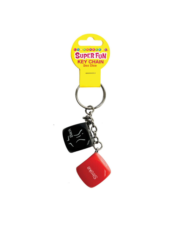 super fun key chain, sex dice super fun key chain, sex dice