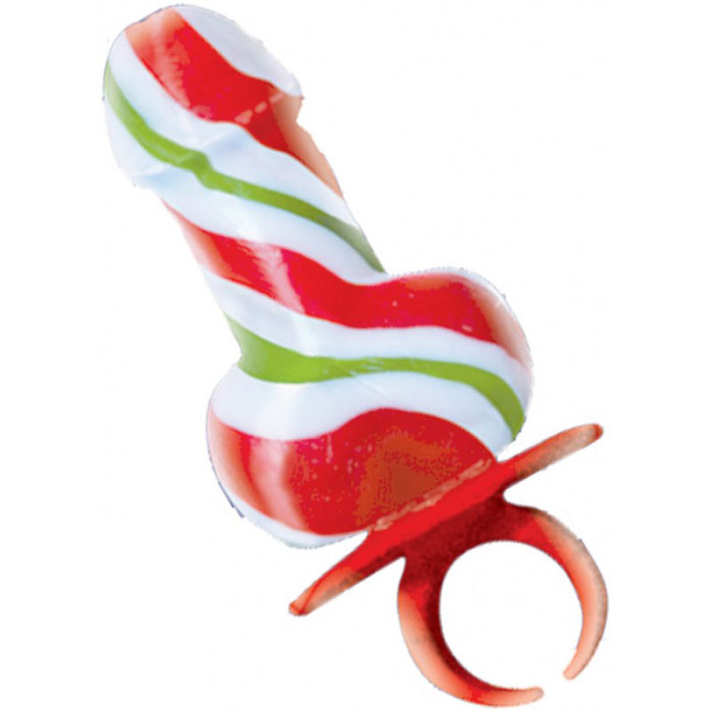 Home jingle balls holiday cock ring pop 12 piece display