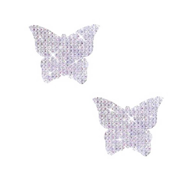 razzle dazzle crystal butterfly jewel sparkle body stickers 6 pk