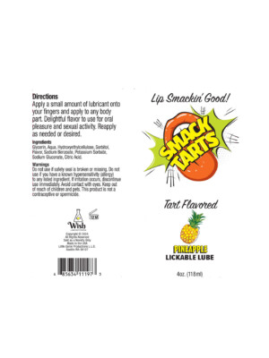 smack tarts 4oz lickable flavored lubricant pineapple smack tarts 4oz lickable flavored lubricant pineapple