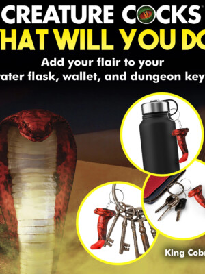 king cobra keychain red