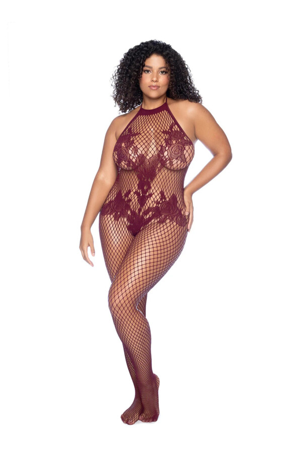 vino noir floral fishnet bodystocking x cherry vino noir floral fishnet bodystocking x cherry