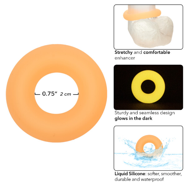 alpha glow in the dark liquid silicone prolong medium ring orange alpha glow in the dark liquid silicone prolong medium ring orange