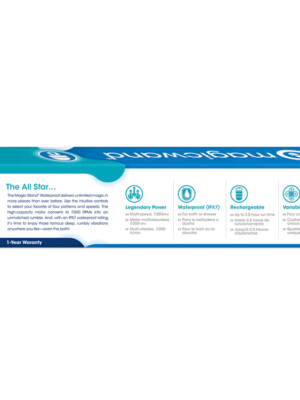 magic wand waterproof hv 360 massager white