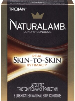 trojan naturalamb luxury condoms 3 pack