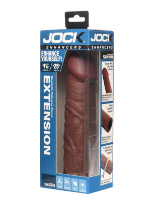 jock 1.5" silicone penis extension sleeve dark