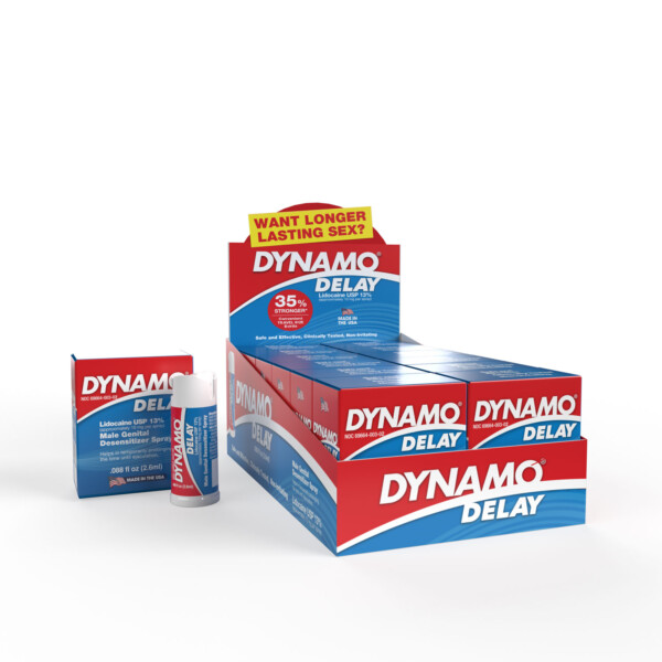 dynamo delay to go in pop box .088 fl oz 12 ct box display