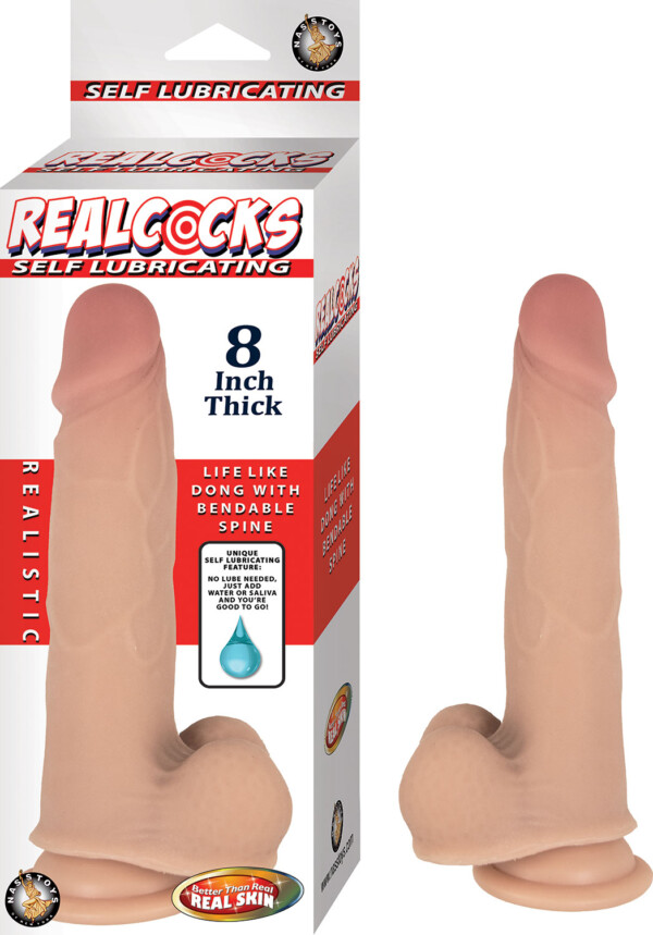 realcocks self lubricating 8 inch thick white realcocks self lubricating 8 inch thick white