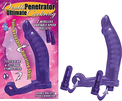 double penetrator ultimate cockring purple