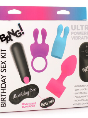 birthday sex kit c ring, plug, c stim, bullet and blindfold birthday sex kit c ring, plug, c stim, bullet and blindfold