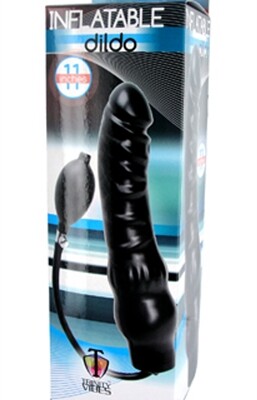 inflatable 11 inch super dong black