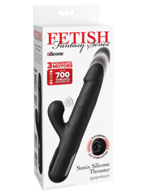 fetish fantasy series sonix silicone thruster black fetish fantasy series sonix silicone thruster black