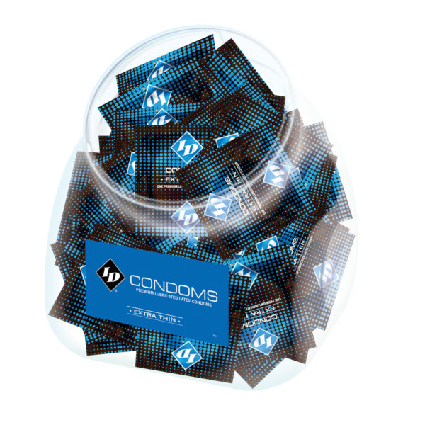 extra thin condom jar 144 pc