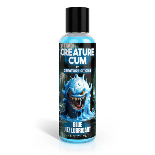 creature cum blue water based lubricant 4oz