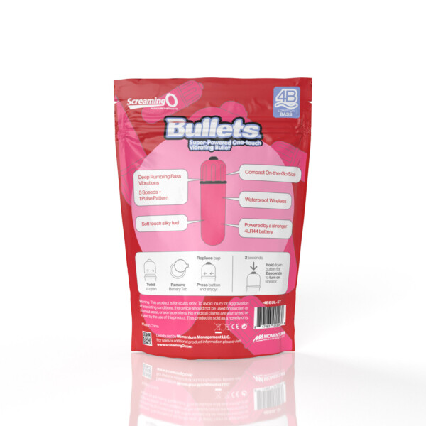 screaming o 4b bullet super powered one touch vibrating bullet strawberry screaming o 4b bullet super powered one touch vibrating bullet strawberry