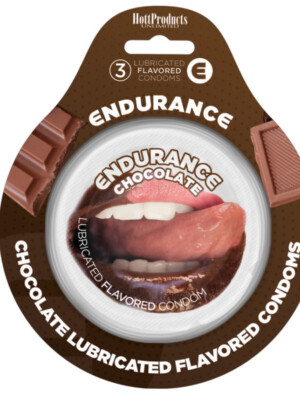 endurance condoms chocolate 3 pack