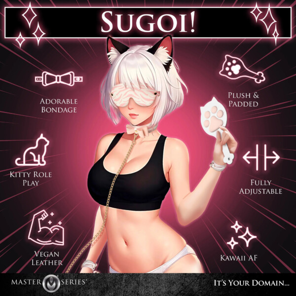 pink kitty bondage set white/pink