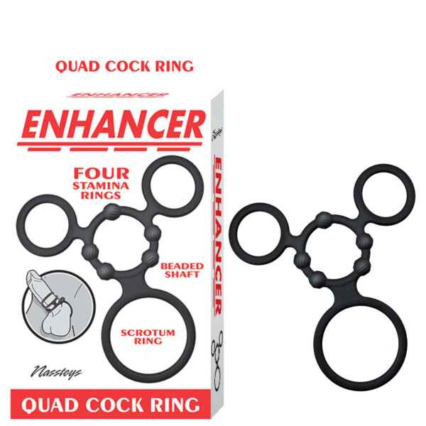 enhancer quad cockring black