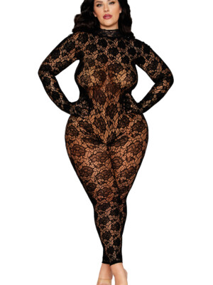gloved bodystocking dmnd queen size black