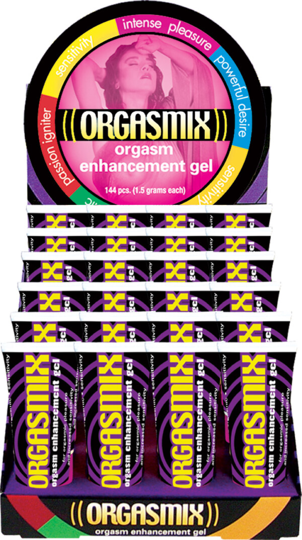 orgasmix 24 piece display 1 oz. tubes