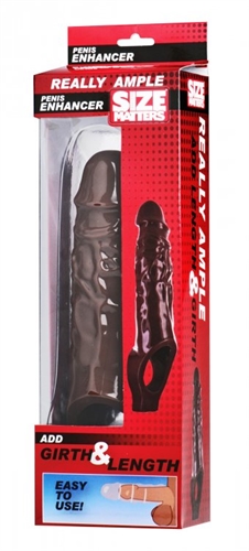 really ample penis enhancer sheath brown