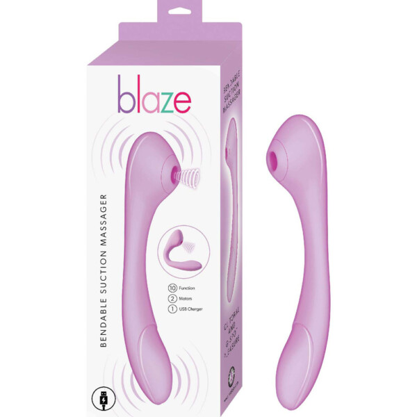 blaze bendable suction massager lavender blaze bendable suction massager lavender