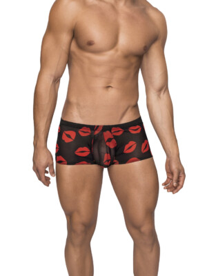 kiss me mini short medium sheer lips black kiss me mini short medium sheer lips black