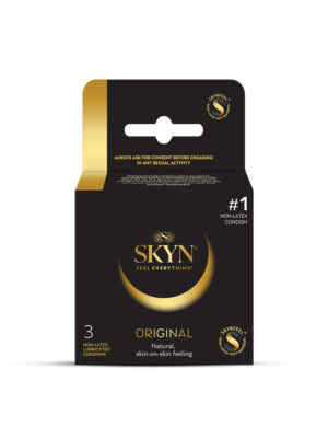 skyn original non latex lubricated condoms 3 pack