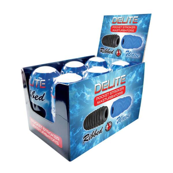 deelite pocket stroker masturbators display 6 ct.